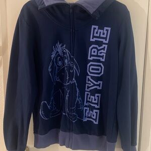 Official Disney Eeyore Dark Blue Women’s Junior Hoodie